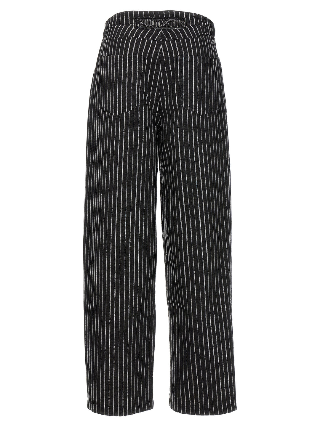 Sequin Pinstripe Jeans Black