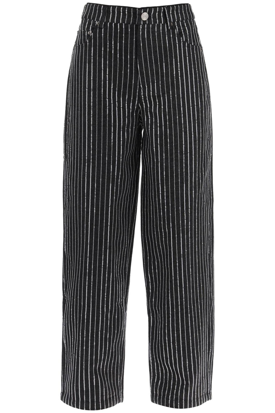 Jeans With Sequined Stripes - Rotate - Women