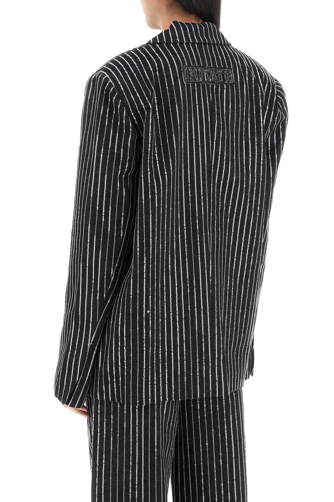 Blazer With Sequined Stripes - Rotate - Women