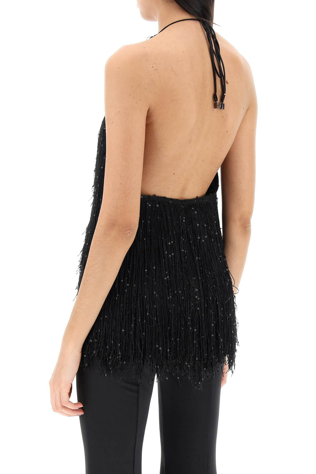 Sequined Fringed Mini Dress - Rotate - Women