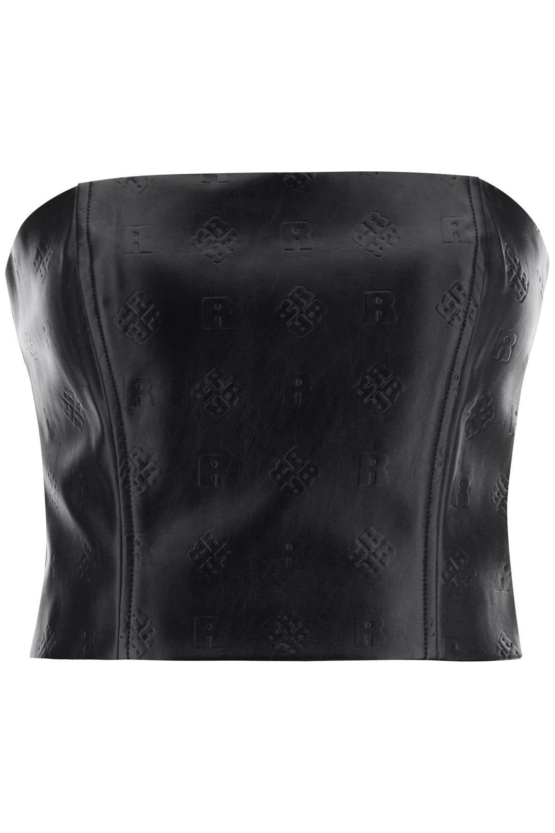 Faux Leather Cropped Top - Rotate - Women