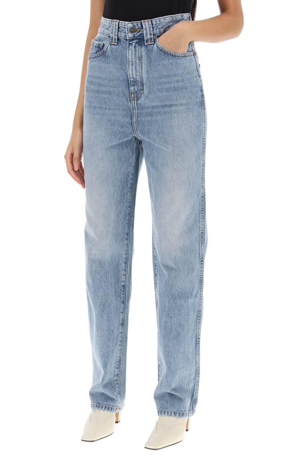 Albi Straight Cut Jeans - Khaite - Women