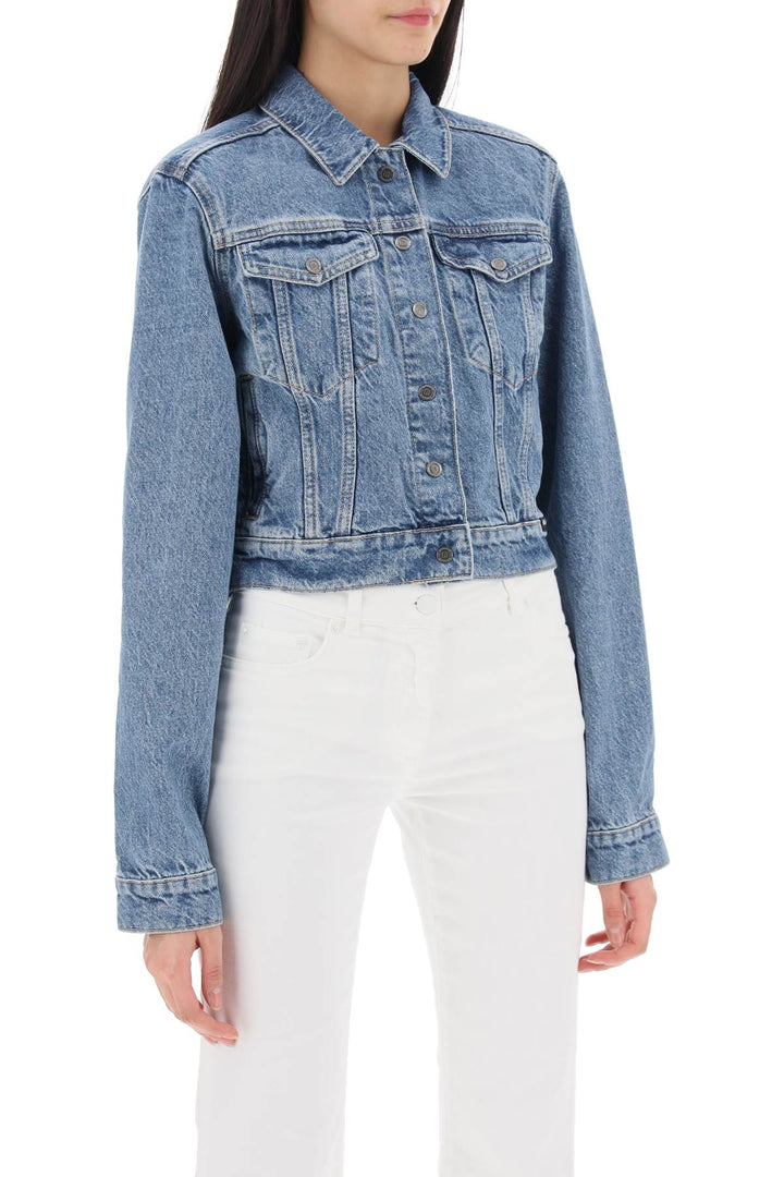 Denim Jacket With Embroidered Patches - Rotate - Women