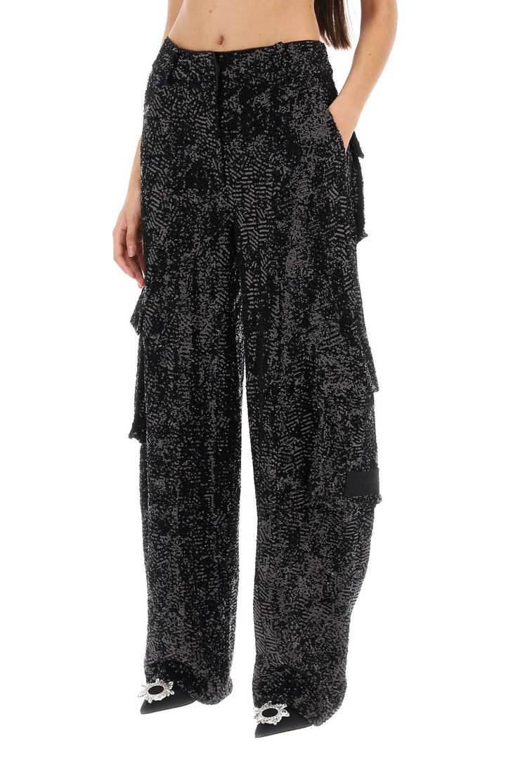 Sequin Studded Cargo Pants - Rotate - Women