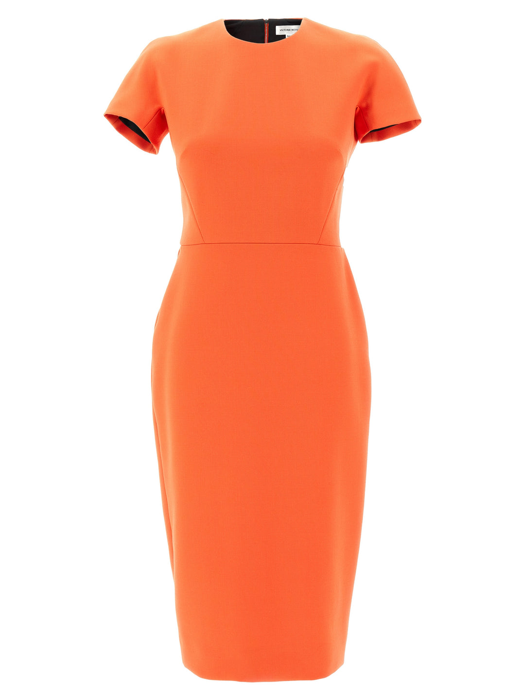 Fitted Dress Dresses Orange