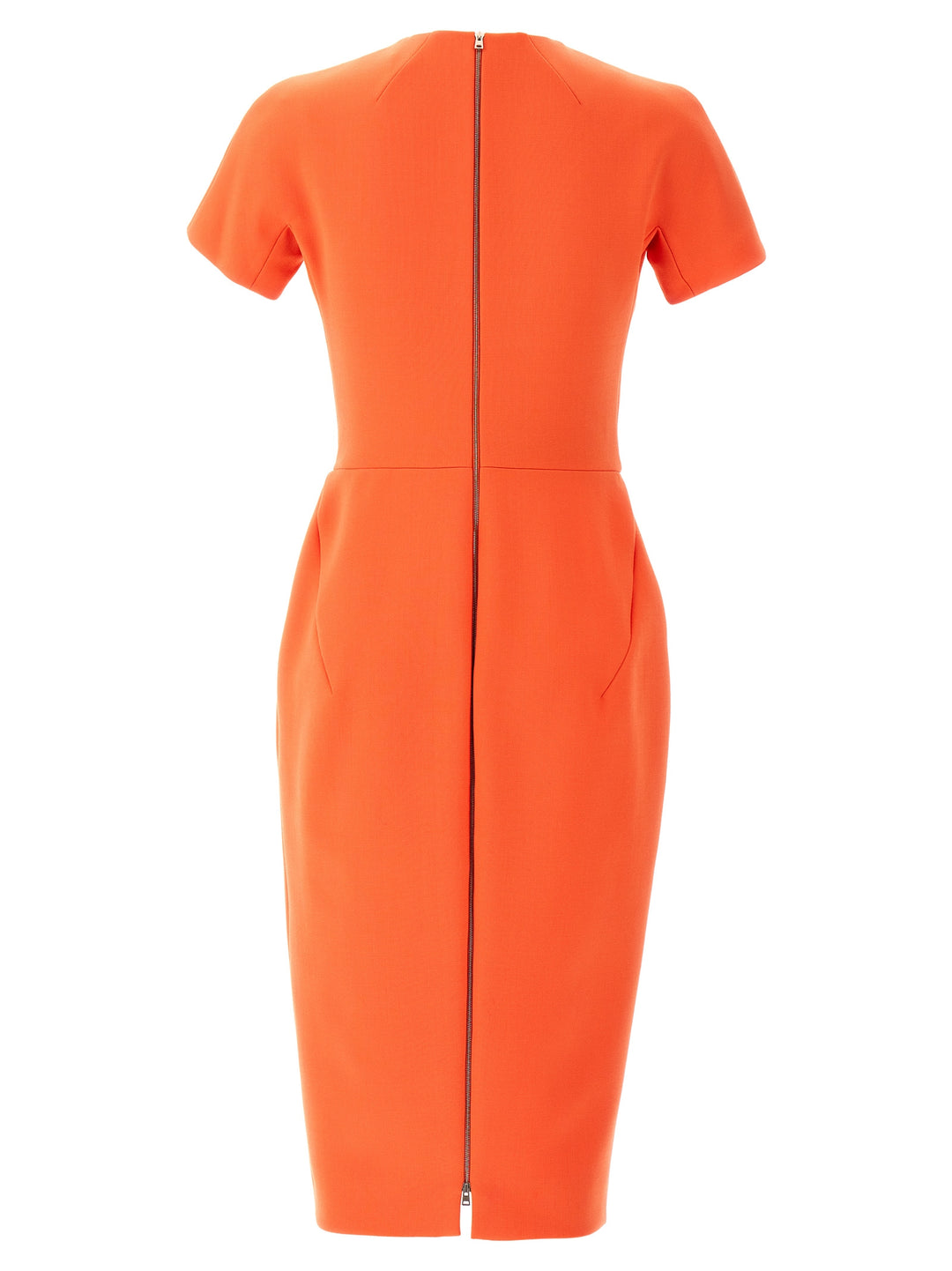 Fitted Dress Dresses Orange