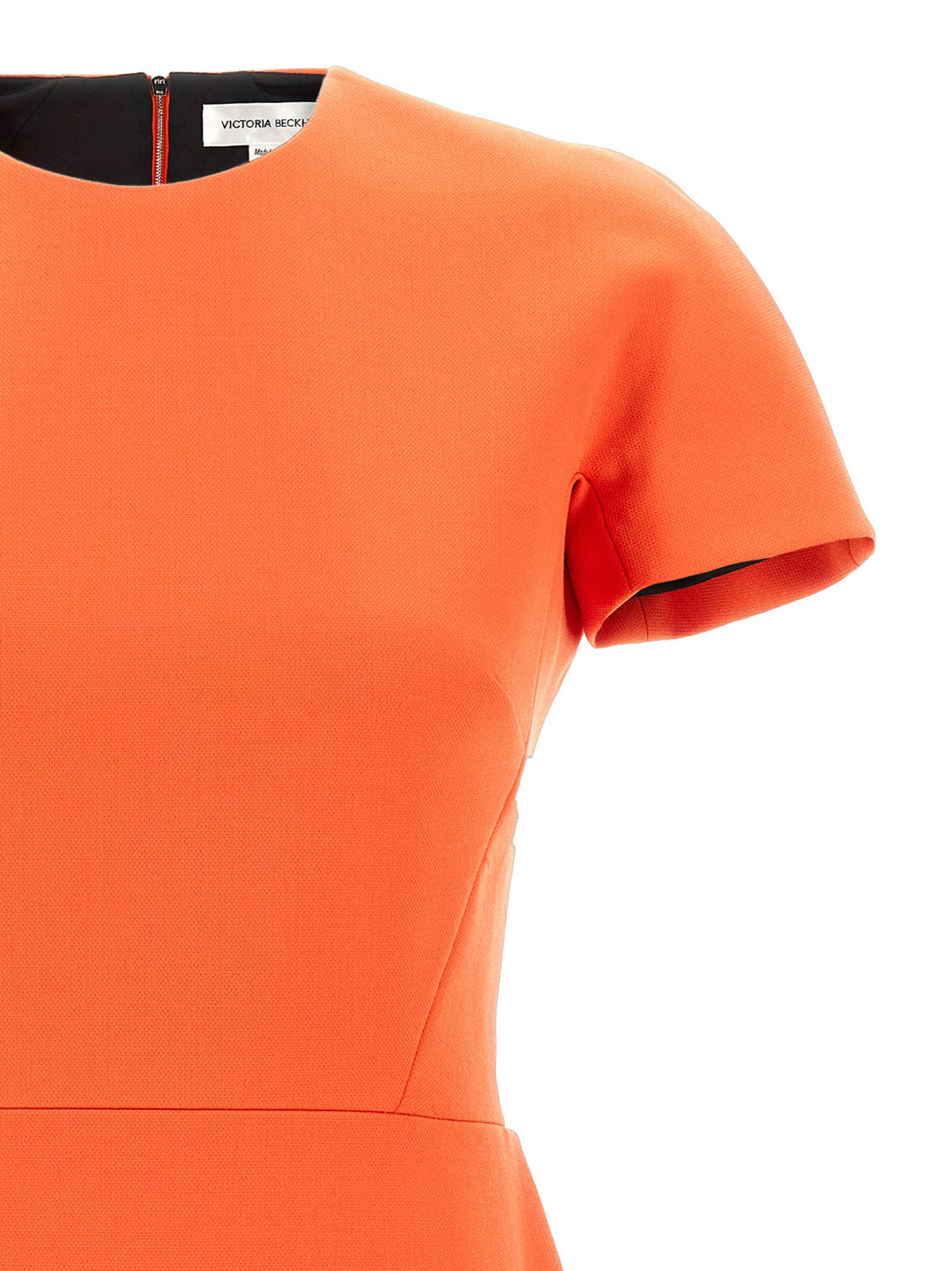 Fitted Dress Dresses Orange