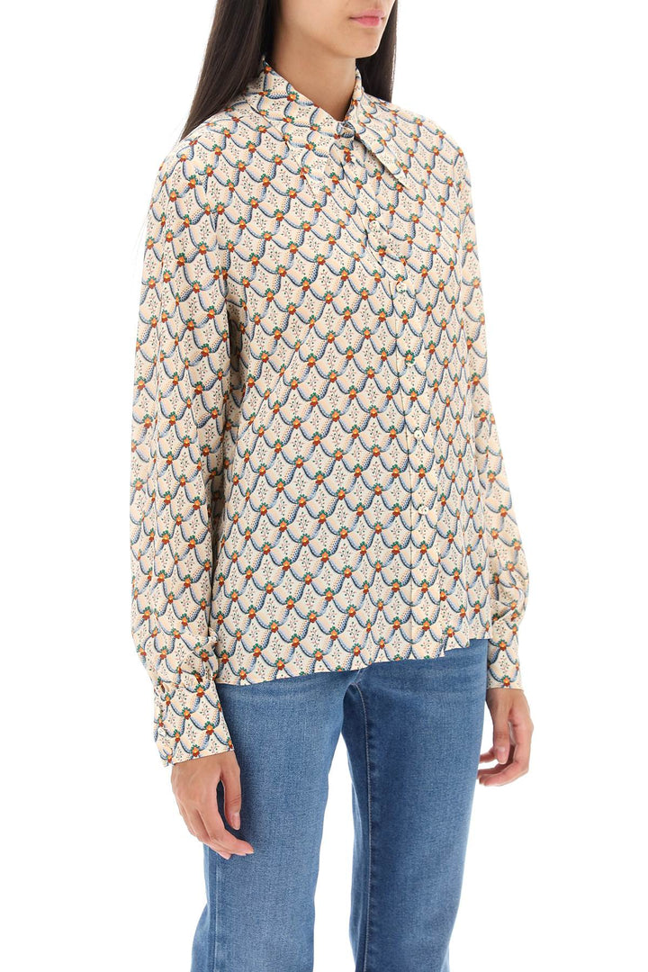 Crepe De Chine Shirt With Floralia Motif - Etro - Women