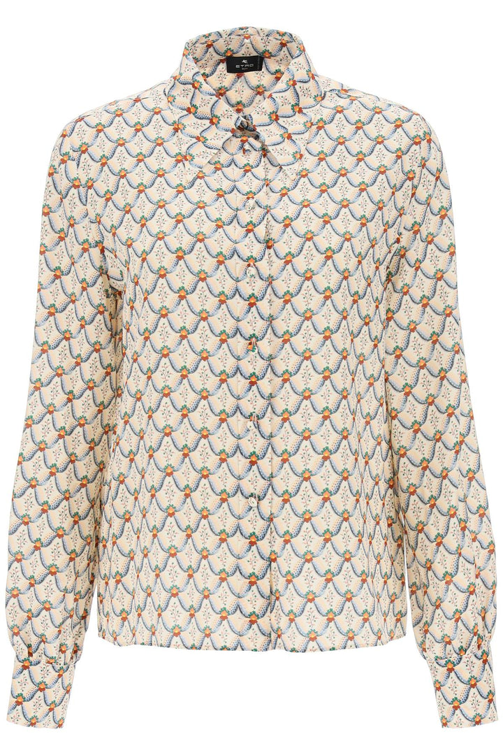 Crepe De Chine Shirt With Floralia Motif - Etro - Women