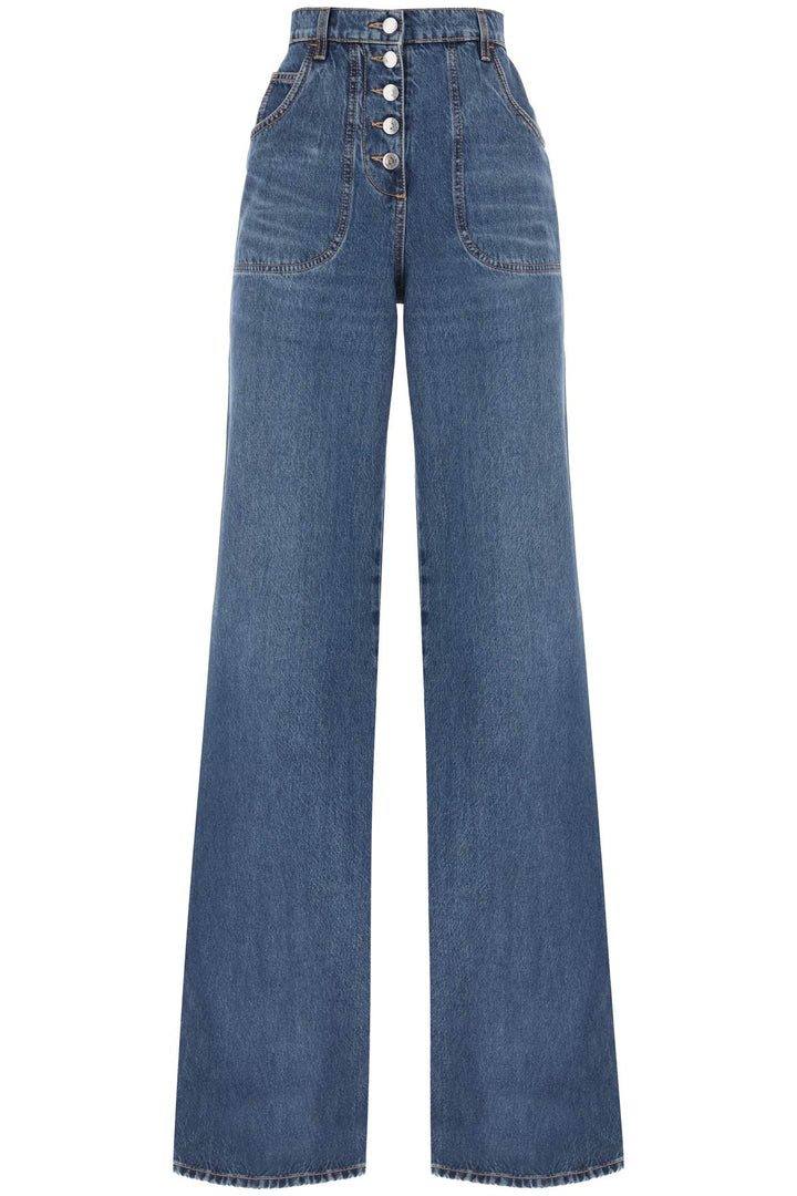 Jeans With Back Foliage Motif - Etro - Women