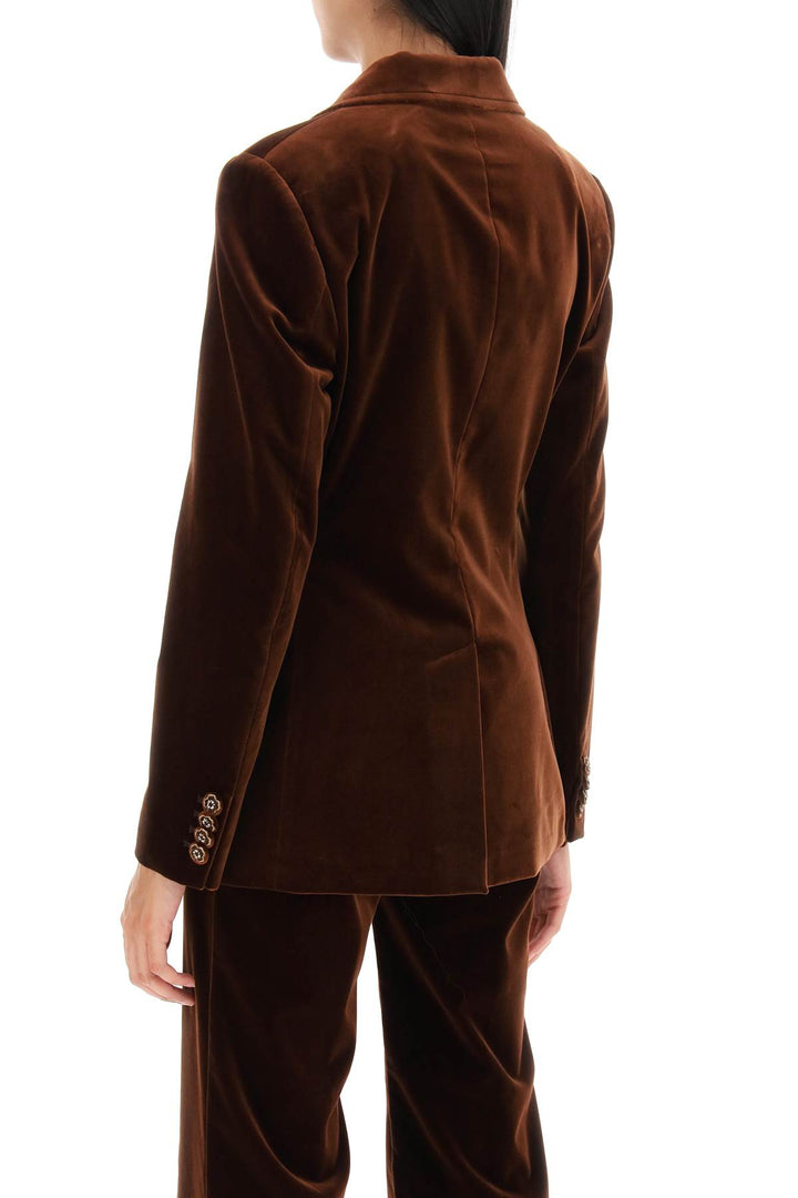 Double Breasted Velvet Jacket - Etro - Women