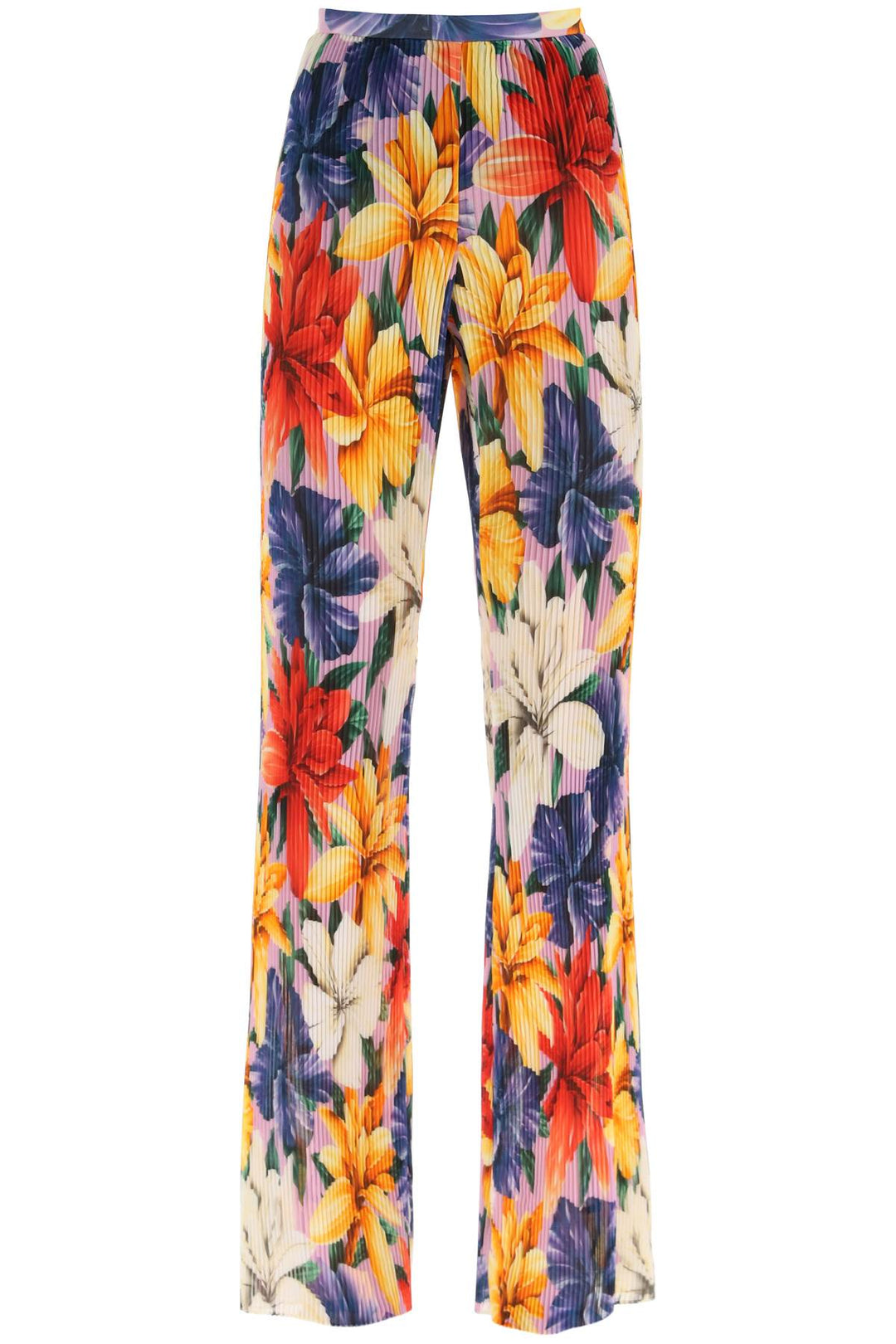 Floral Pleated Chiffon Pants - Etro - Women