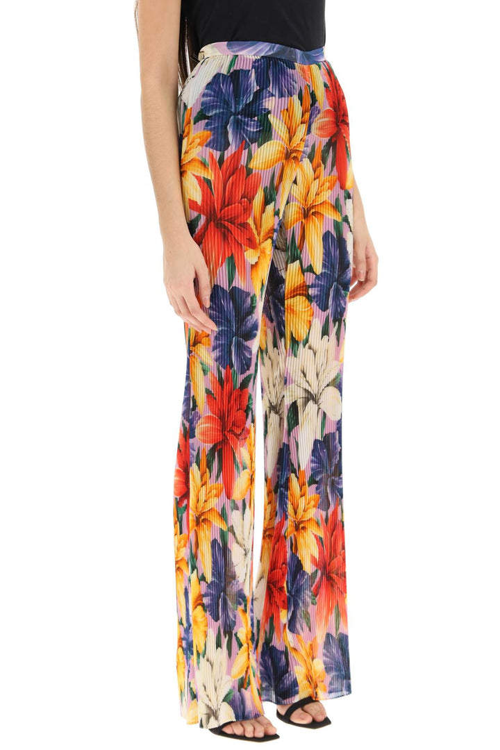 Floral Pleated Chiffon Pants - Etro - Women