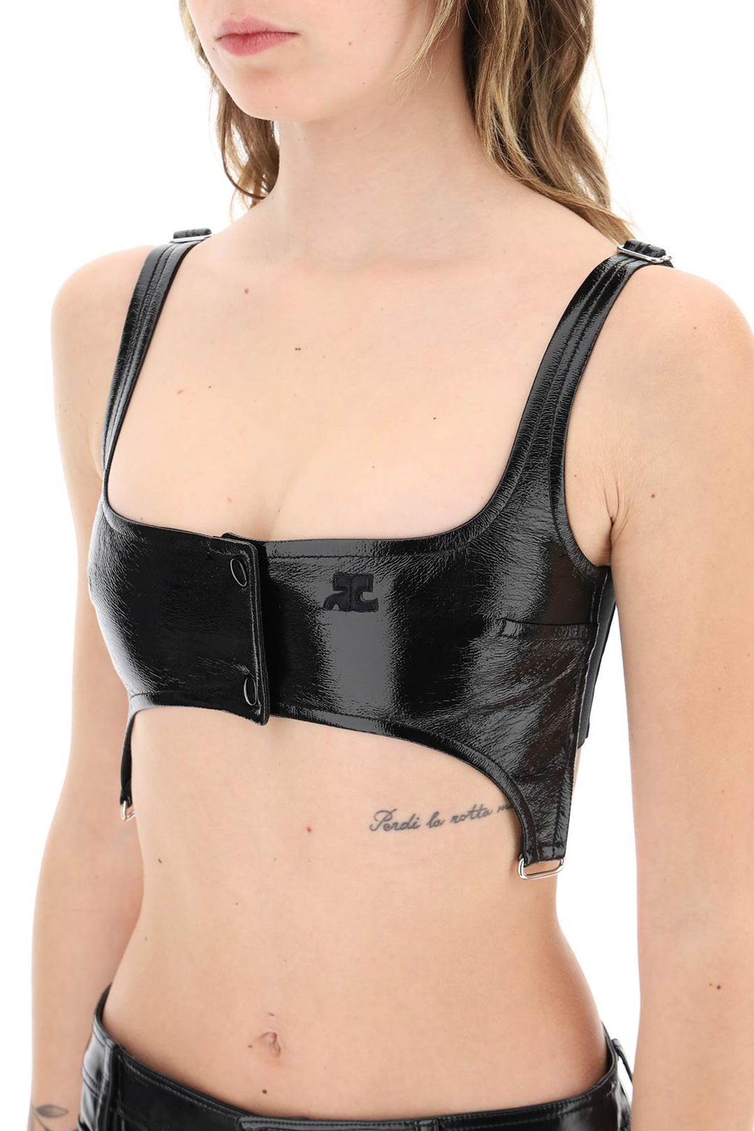 Vinyl Bralette Top - Courreges - Women