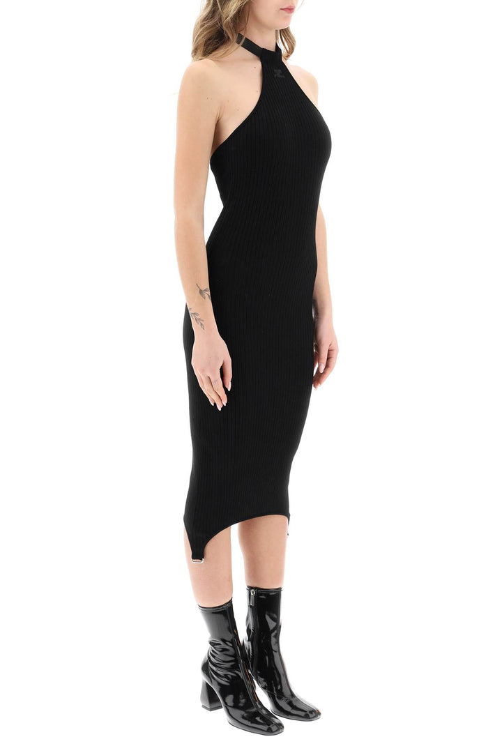 Sheath Midi Dress In Rib Knit - Courreges - Women