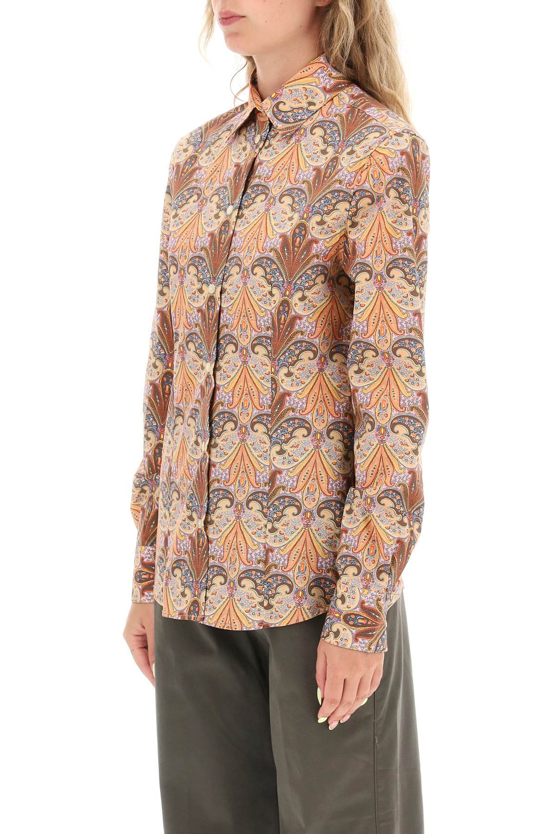 Slim Fit Shirt With Paisley Pattern - Etro - Women