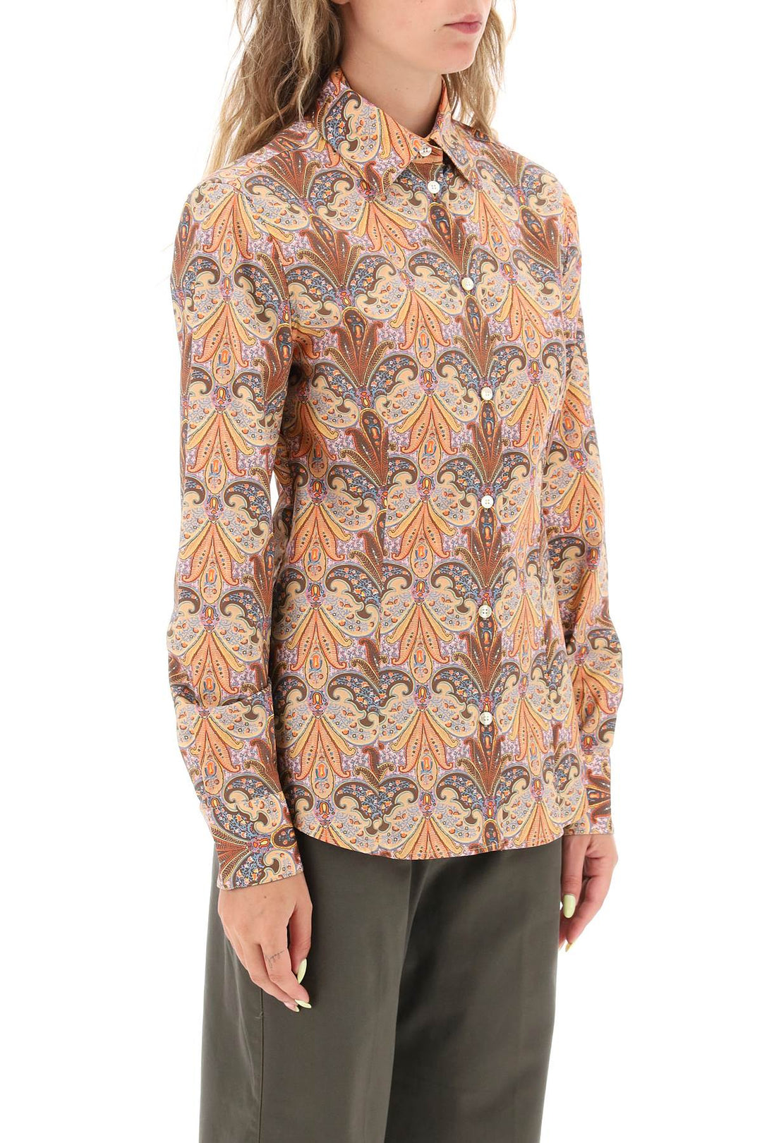 Slim Fit Shirt With Paisley Pattern - Etro - Women