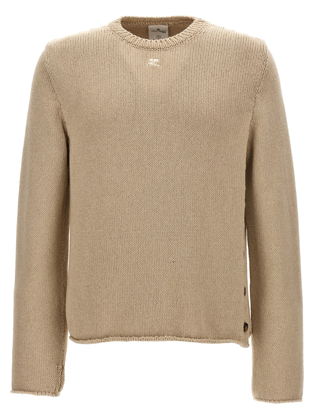 Side Opening Sweater Sweater, Cardigans Beige