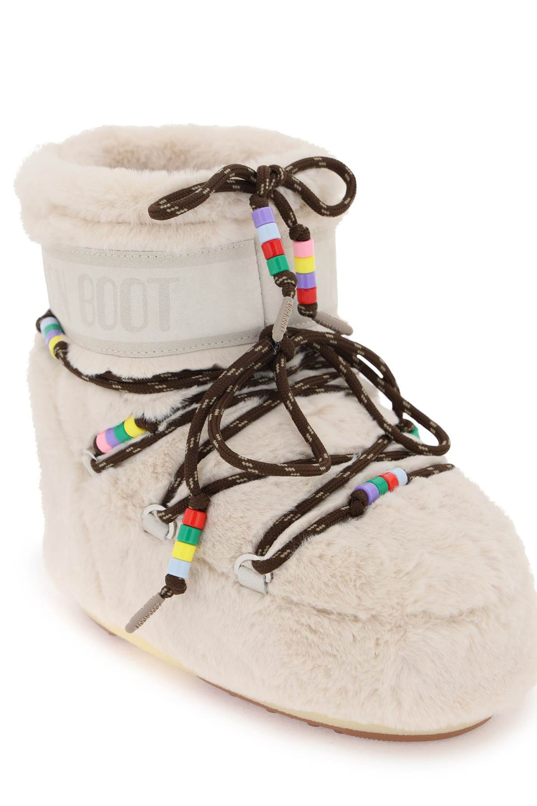 Icon Low Faux Fur Beads After Ski Boots - Moon Boot - Women