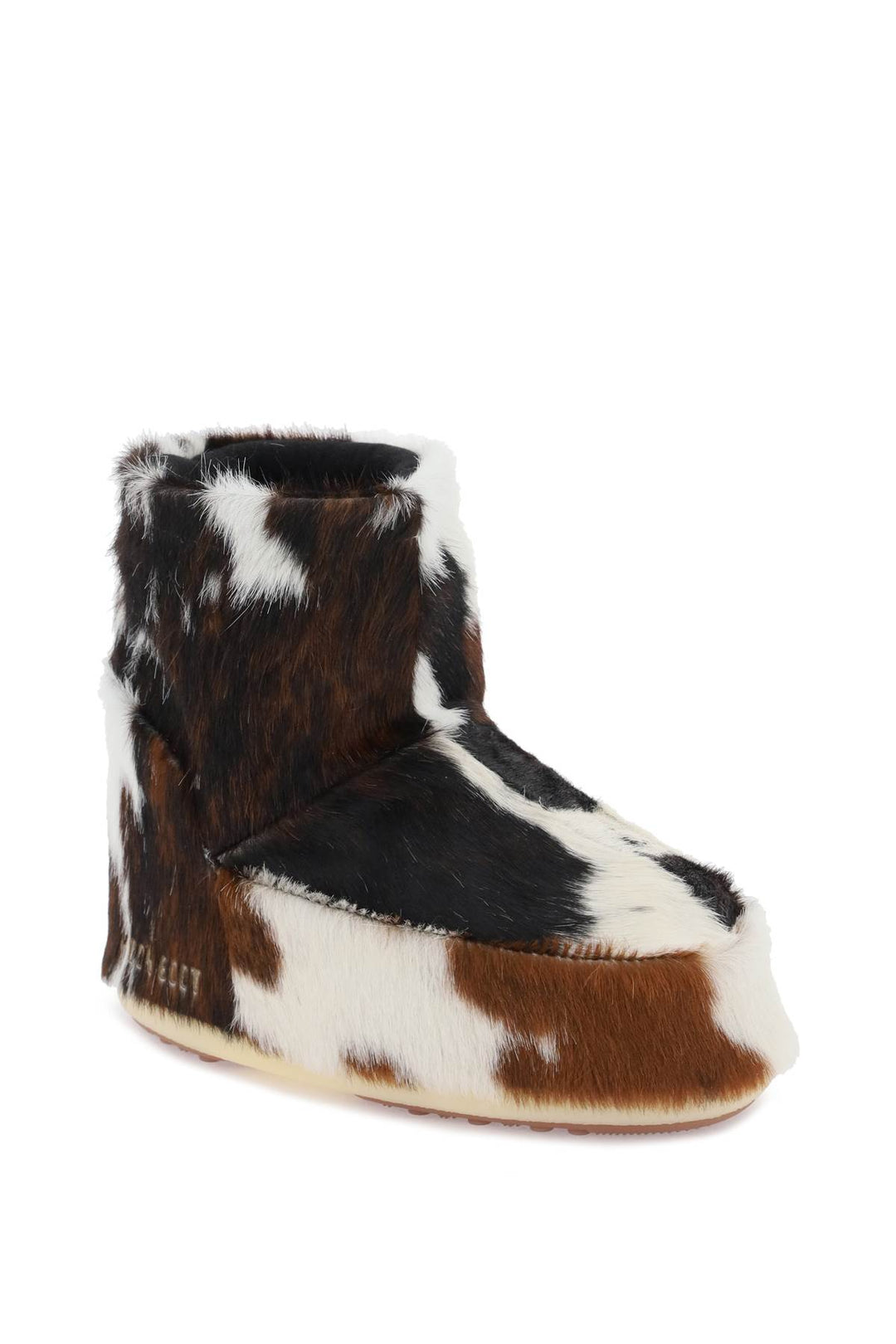 Icon Low After Ski Boots In Cow Printed Fur - Moon Boot - Women