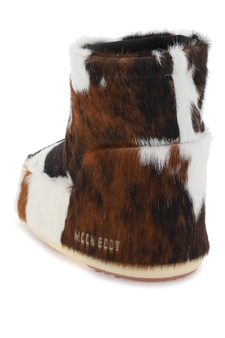 Icon Low After Ski Boots In Cow Printed Fur - Moon Boot - Women