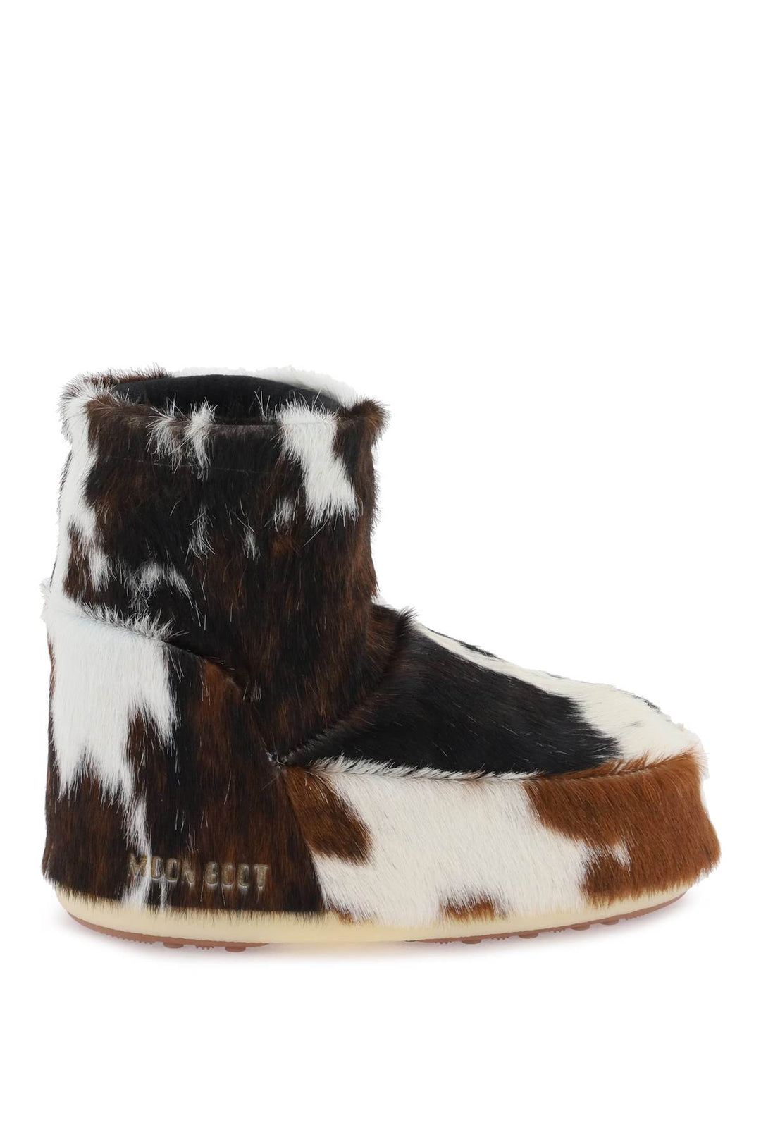 Icon Low After Ski Boots In Cow Printed Fur - Moon Boot - Women