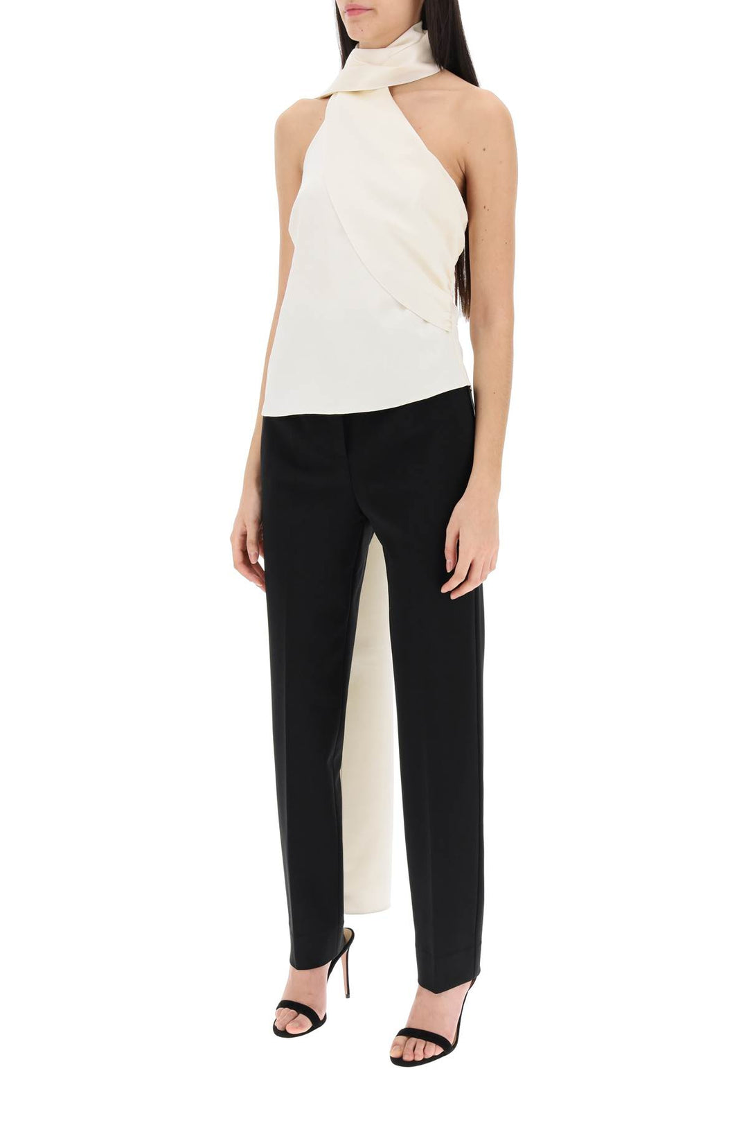 Silk Wrap Neck Top - Magda Butrym - Women