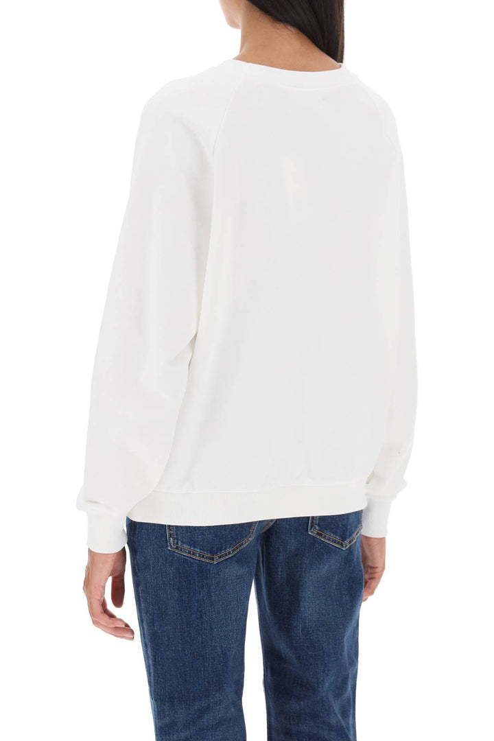 Crew Neck Sweatshirt With T Logo - Tory Burch - Women