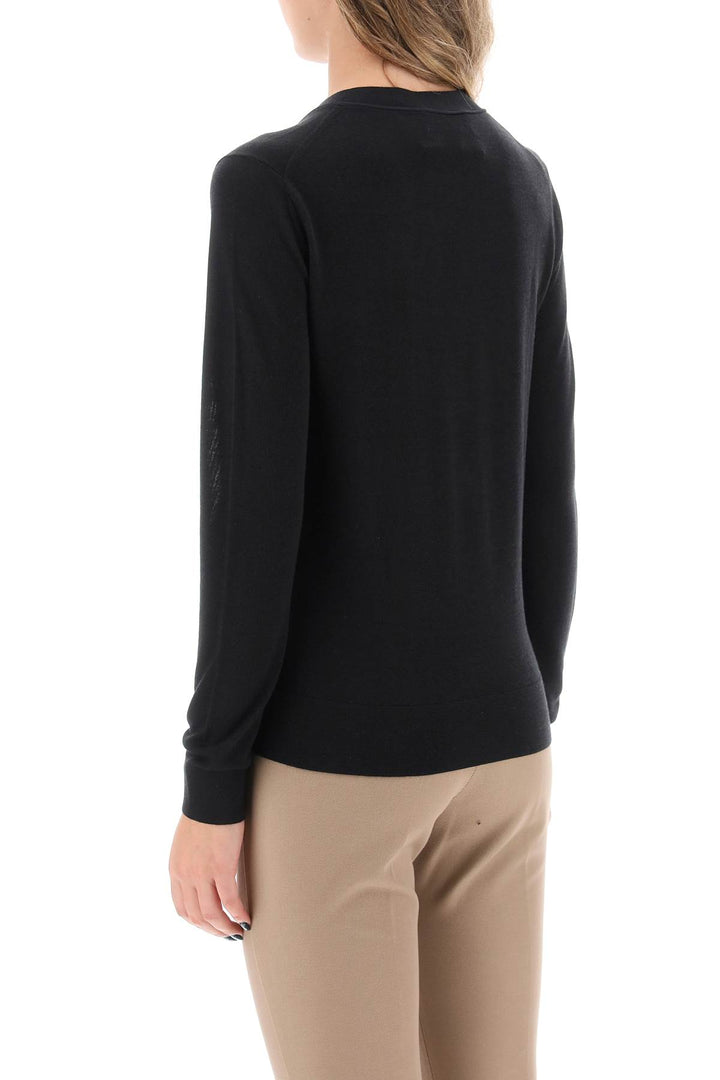 'Simone' Wool And Silk Cardigan - Tory Burch - Women