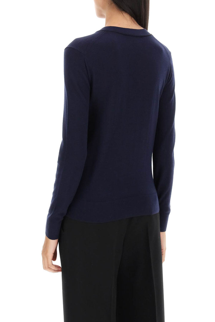 'Simone' Wool And Silk Cardigan - Tory Burch - Women