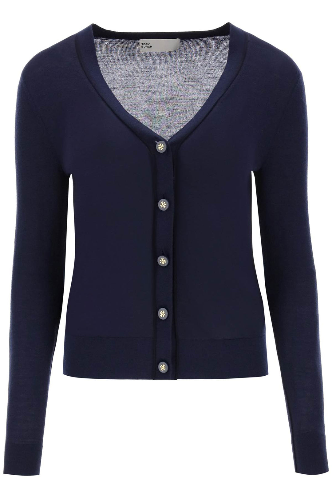 'Simone' Wool And Silk Cardigan - Tory Burch - Women