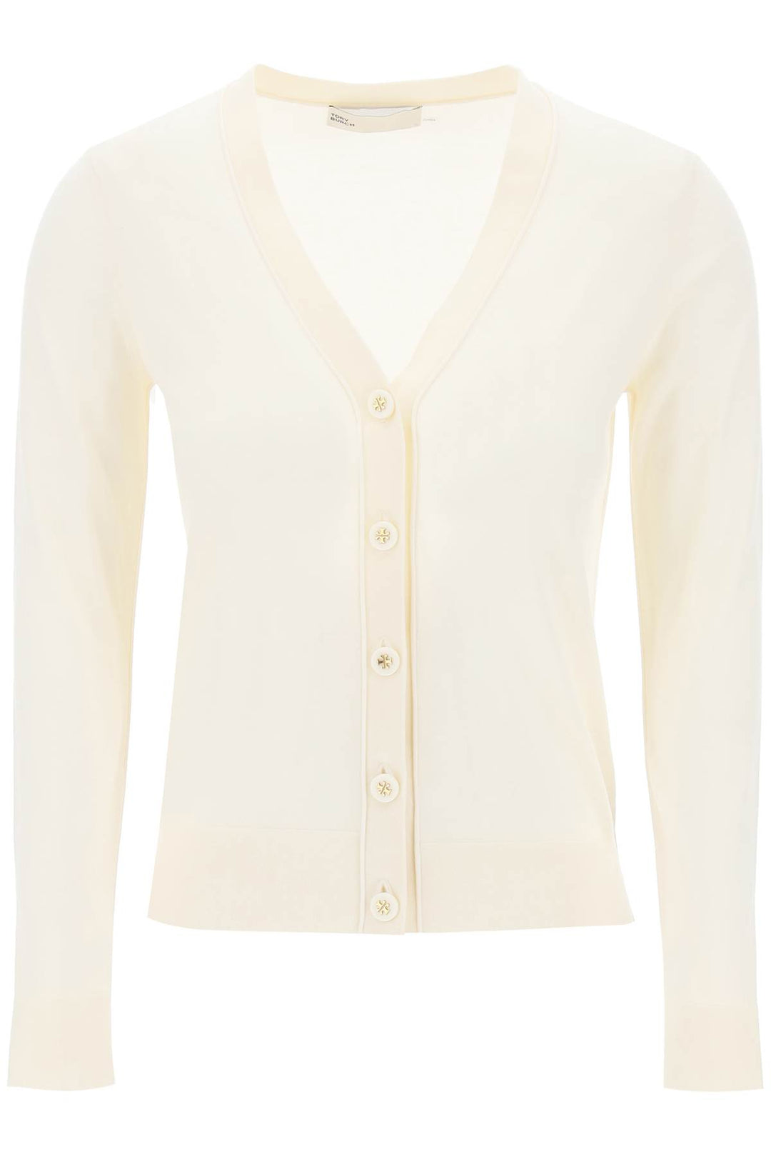 'Simone' Wool And Silk Cardigan - Tory Burch - Women