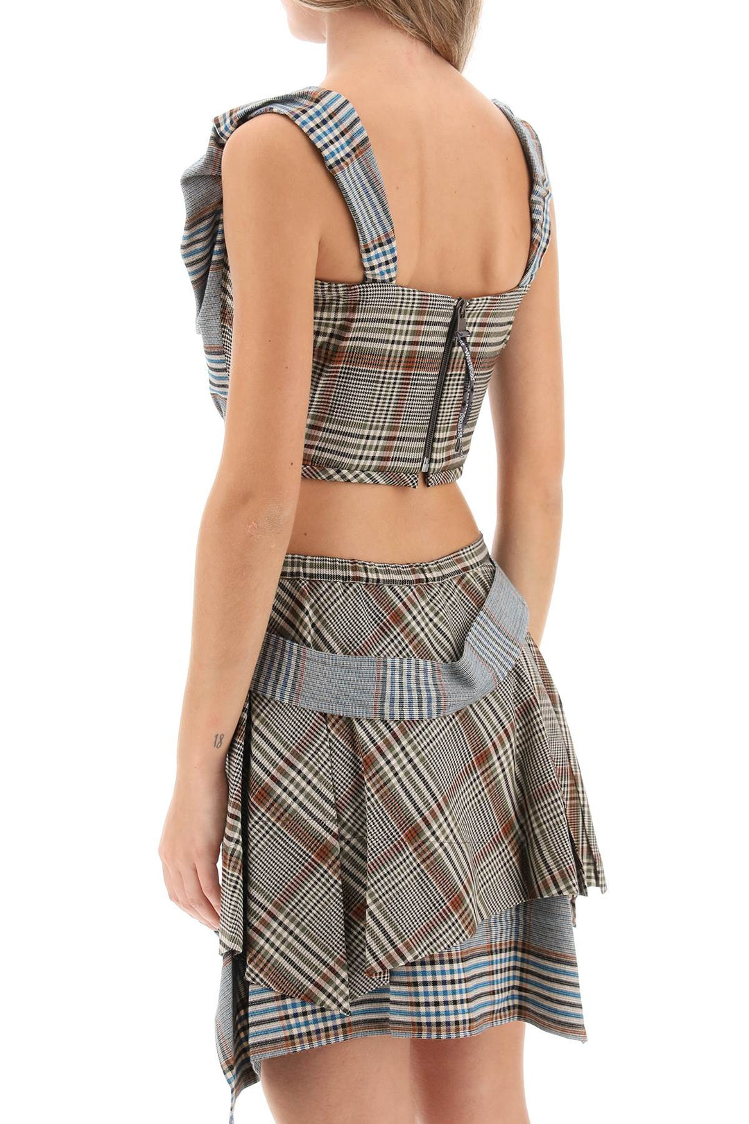 Sunday Corset Top In Tartan Wool - Vivienne Westwood - Women