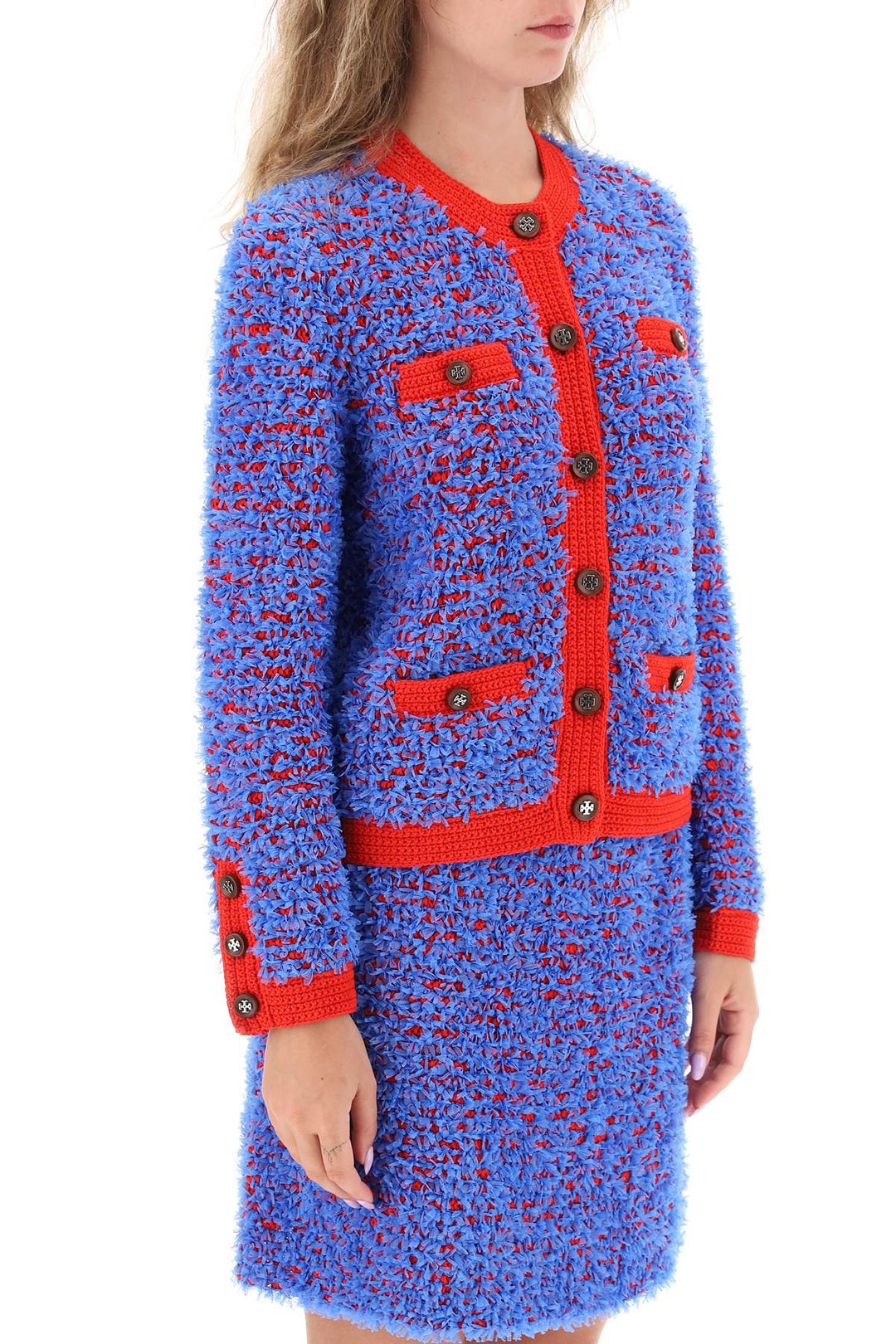 Confetti Tweed Jacket - Tory Burch - Women