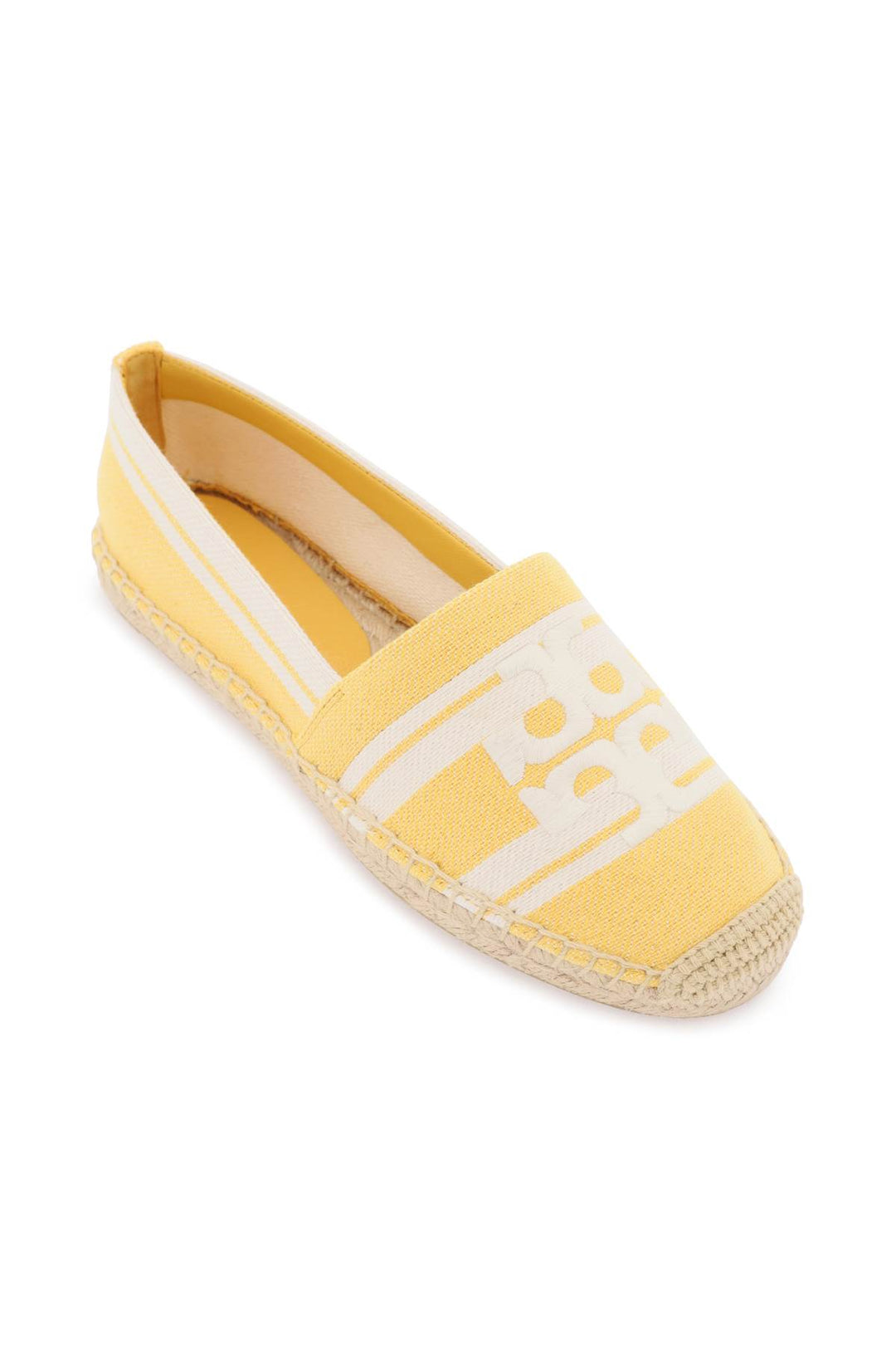 Striped Espadrilles With Double T - Tory Burch - Women