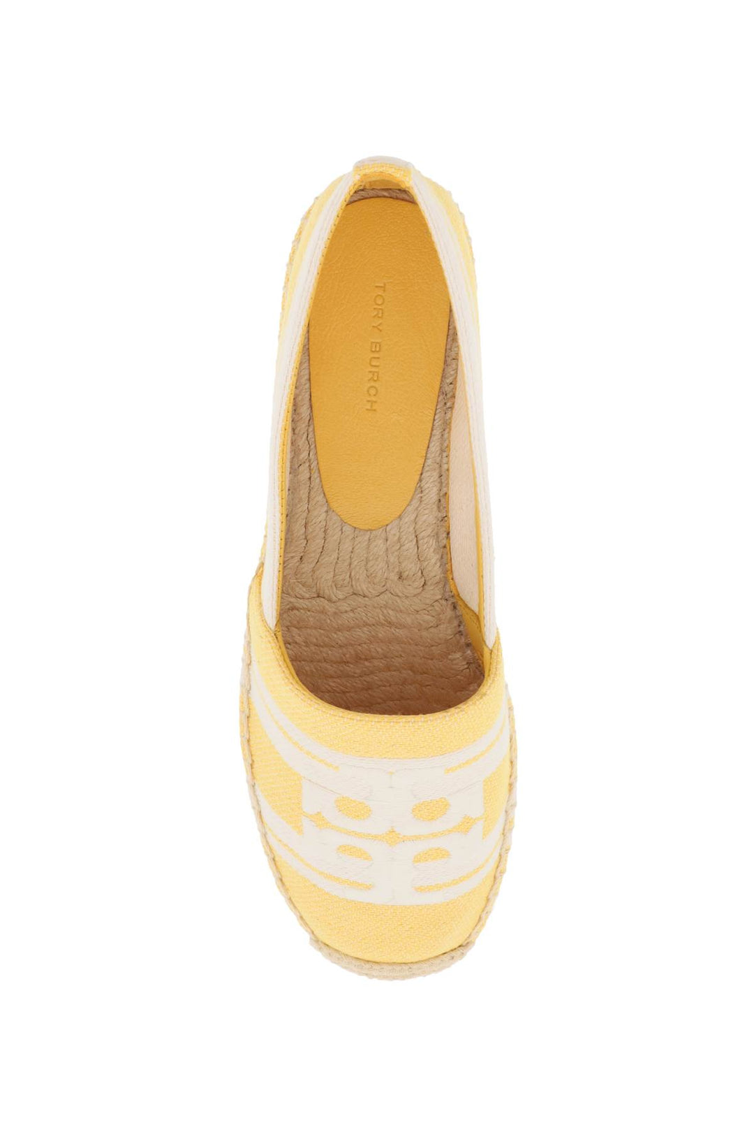 Striped Espadrilles With Double T - Tory Burch - Women