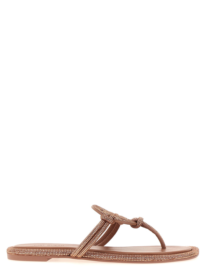 Miller Knotted Pave Sandals Pink