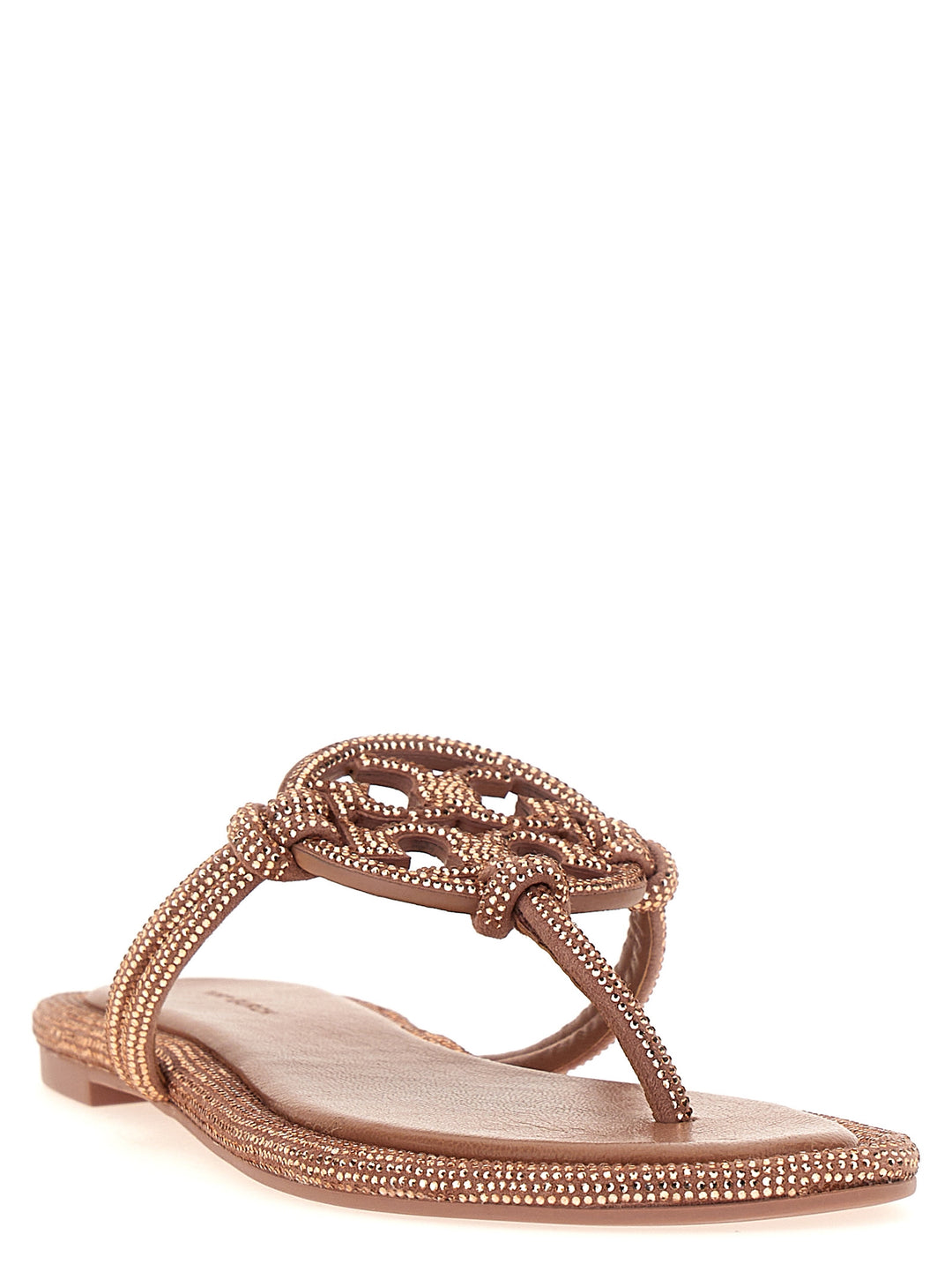 Miller Knotted Pave Sandals Pink