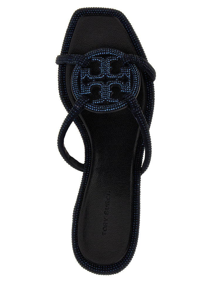 Pave Geo Bombe Miller Sandals Blue