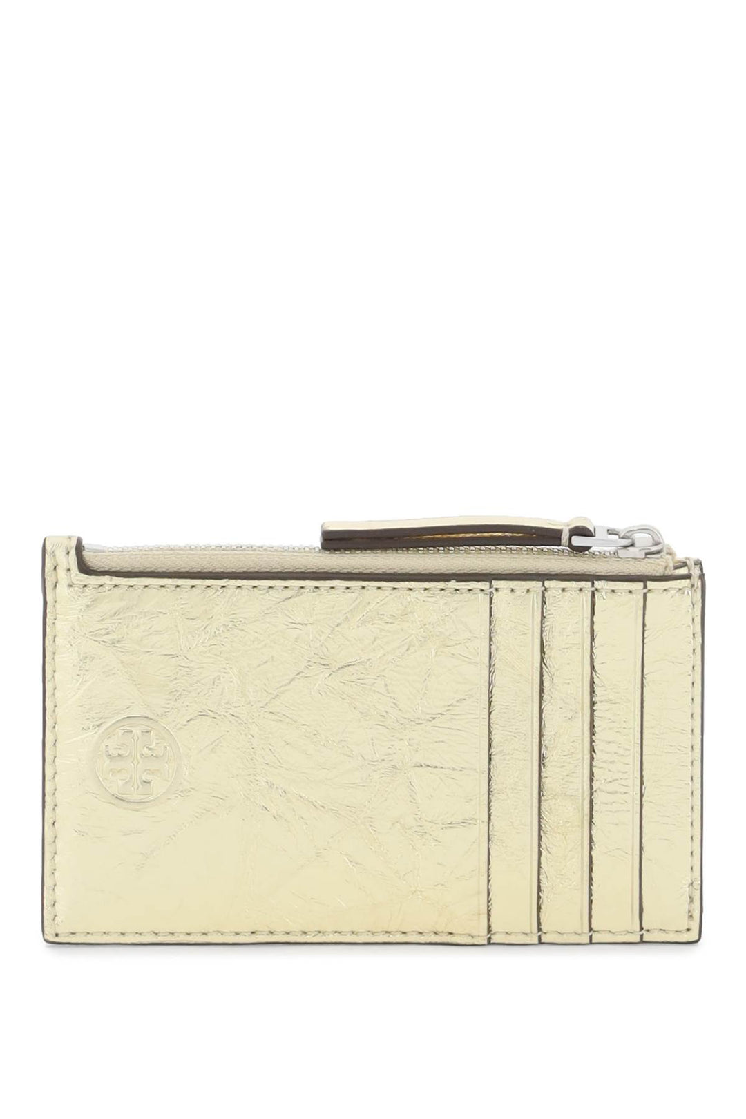 Fleming Metallic Card Holder - Tory Burch - Women