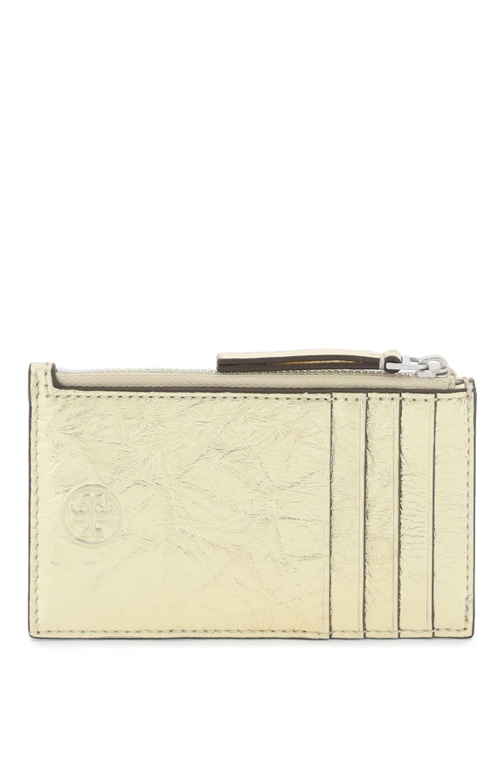 Fleming Metallic Card Holder - Tory Burch - Women