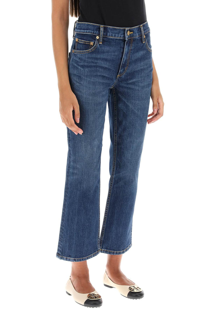 Cropped Flared Jeans - Tory Burch - Women