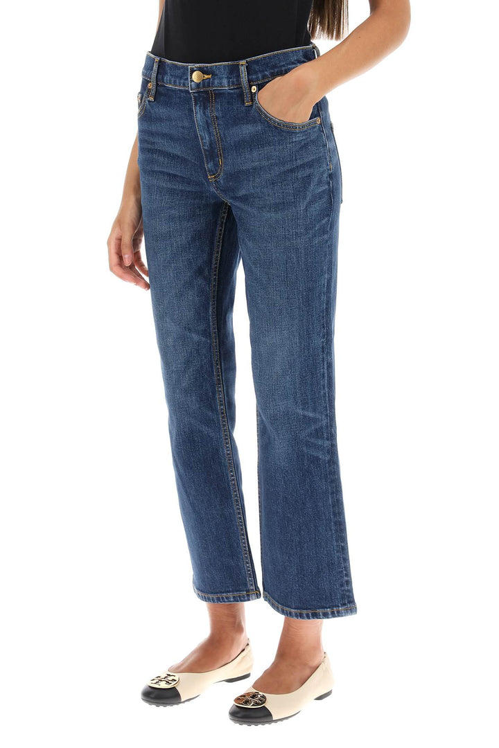 Cropped Flared Jeans - Tory Burch - Women