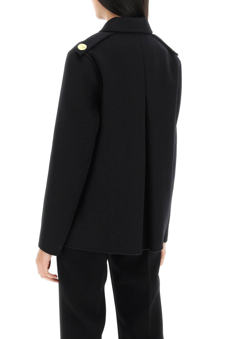 Double Breasted Wool Peacoat - Tory Burch - Women