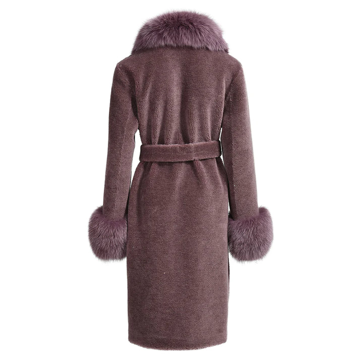 Chic Special Purple Wool Coat