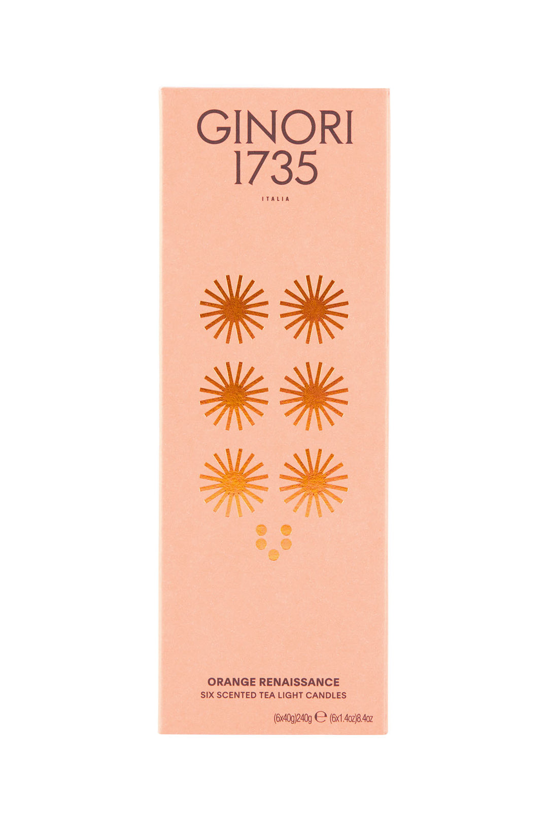 Orange Renaissance Scented Tea Light Candles Refill - Ginori 1735 - CLT