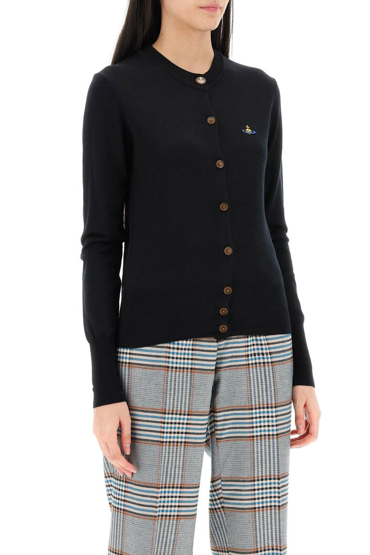 Bea Cardigan With Embroidered Logo - Vivienne Westwood - Women