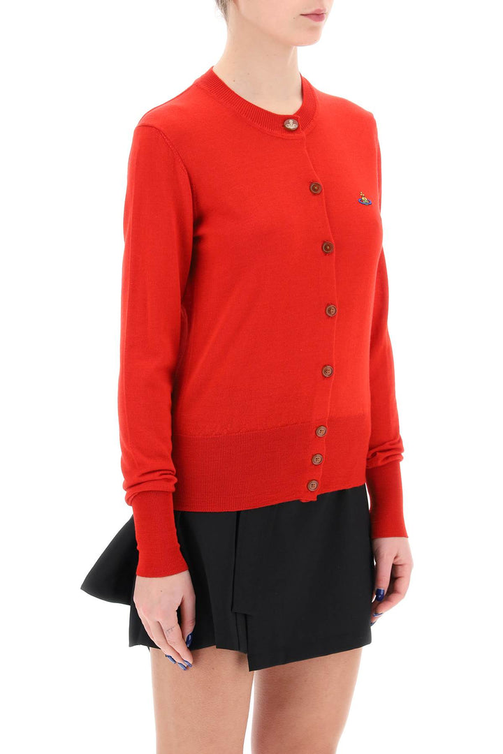 Bea Cardigan With Embroidered Logo - Vivienne Westwood - Women