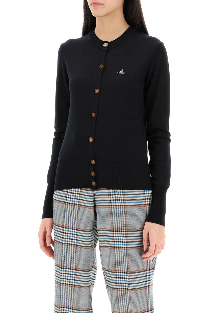 Bea Cardigan With Embroidered Logo - Vivienne Westwood - Women