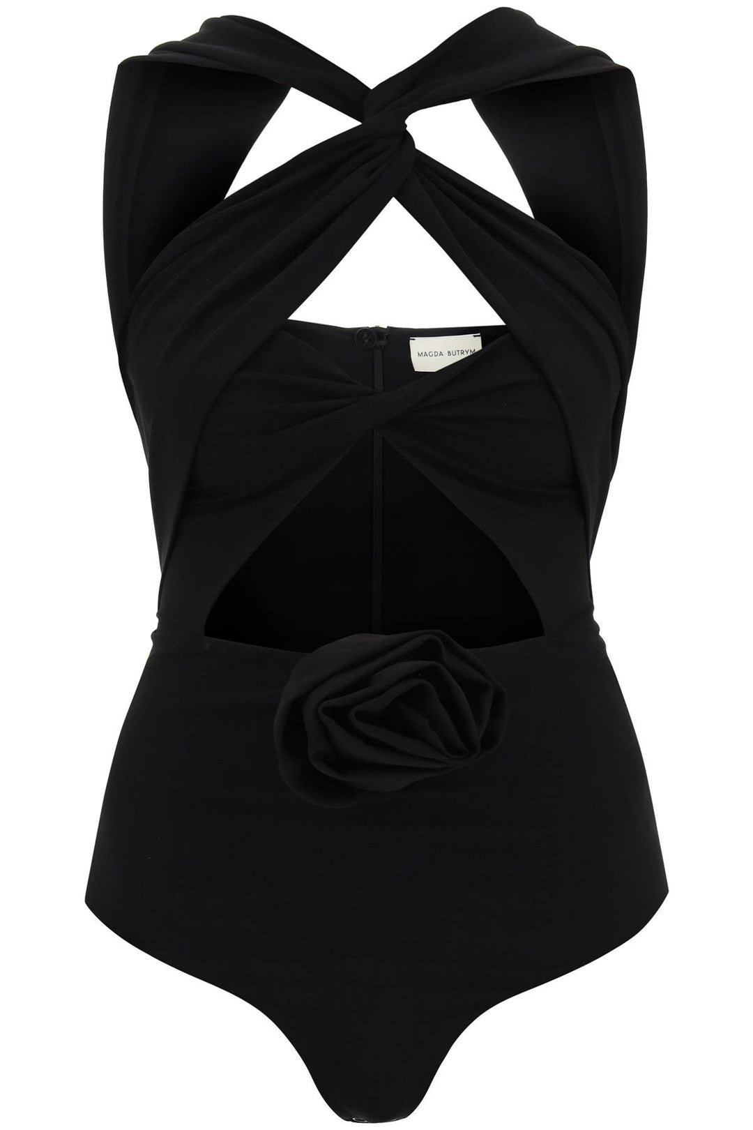 Cut Out Bodysuit With Rose Applique - Magda Butrym - Women